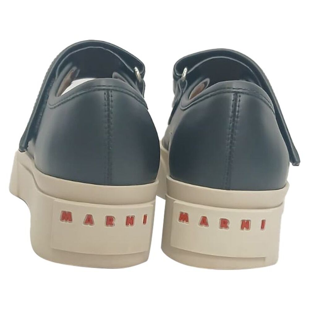 Marni Pablo Mary-Jane Sneakers in Black Nappa Calf Leather - Picture 3 of 11